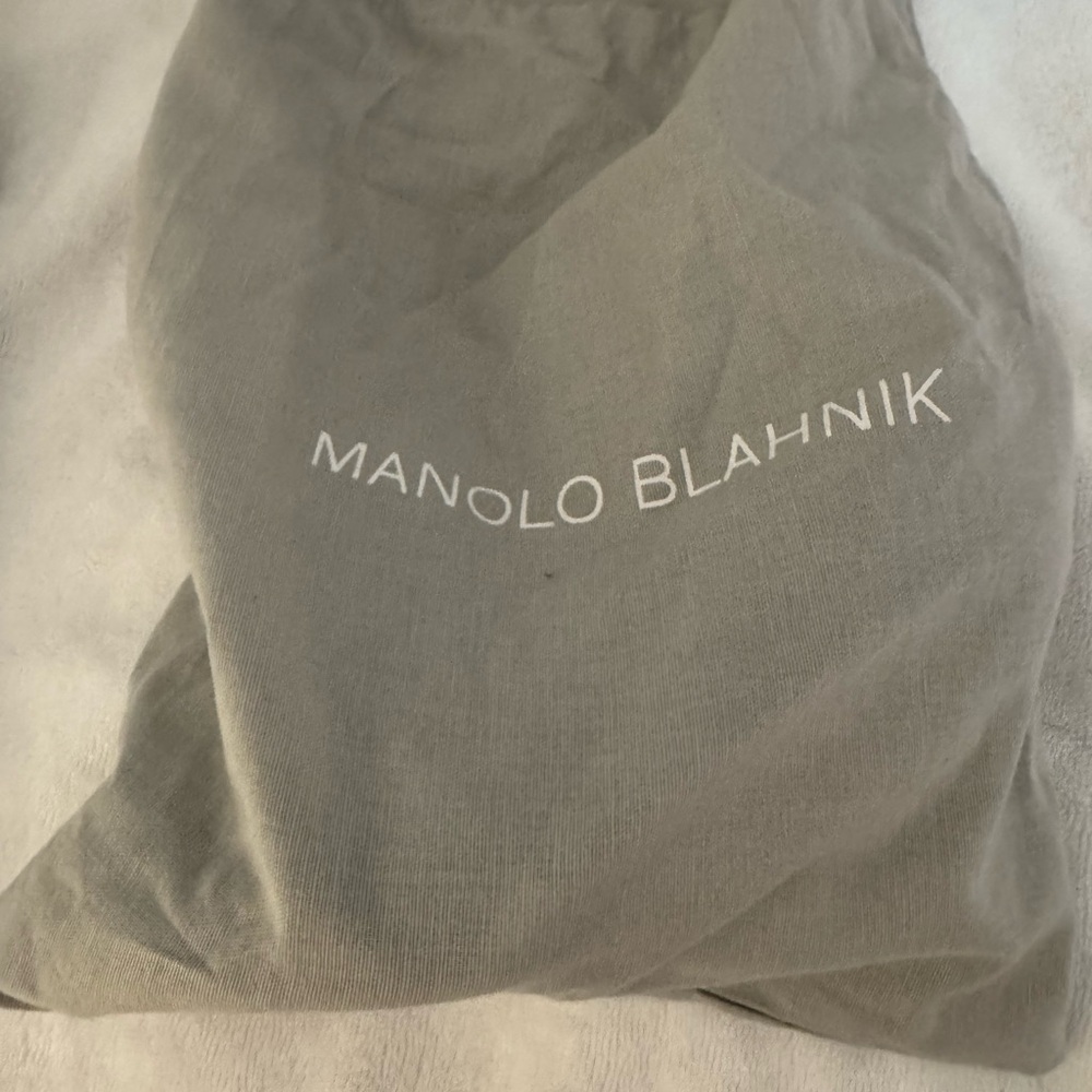 Manolo Blahnik Black Heels with Crystal Embellishment - Picture 5 of 13